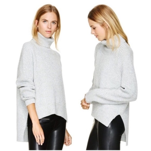 Wilfred Free Lin Grey Sweater High Low Hem 100% Merino Wool
Turtleneck Size S - Picture 6 of 15